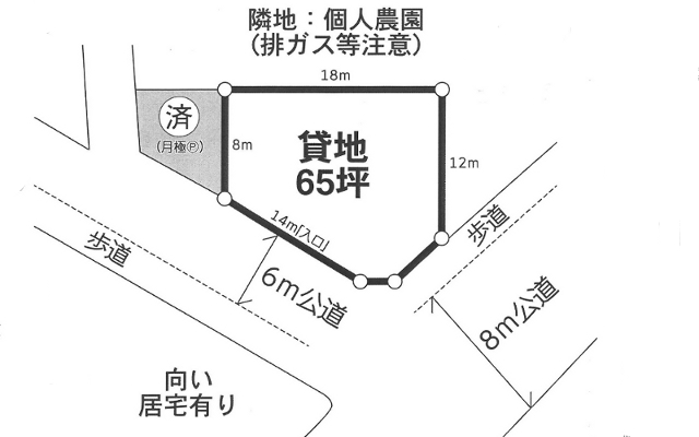貸し土地(賃貸土地)0 スライド写真0